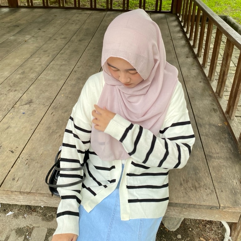 Bagus Banget Luna Oversize Cardigan  Cardigan Rajut  Cardigan Stripe  Cardigan Cewek  Baju Rajut  Ba