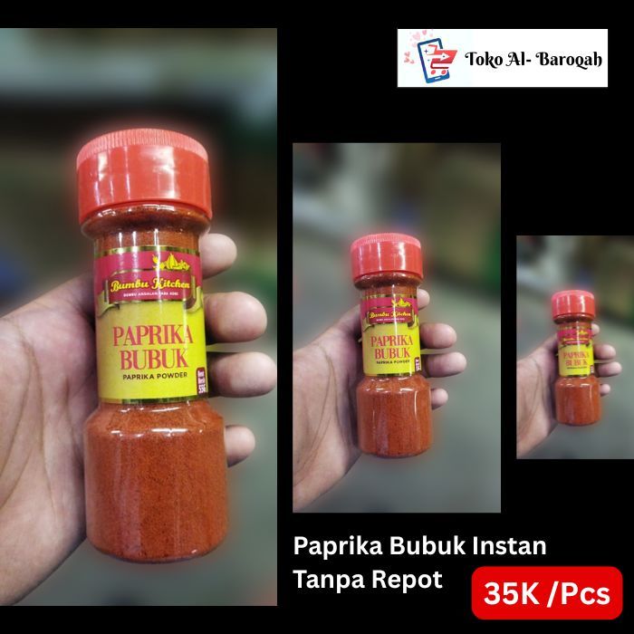 

Paprika Bubuk Dapur Super Instan 55gr – Bumbu Dapur Sangat Praktis – Tanpa Repot & Siap Pakai