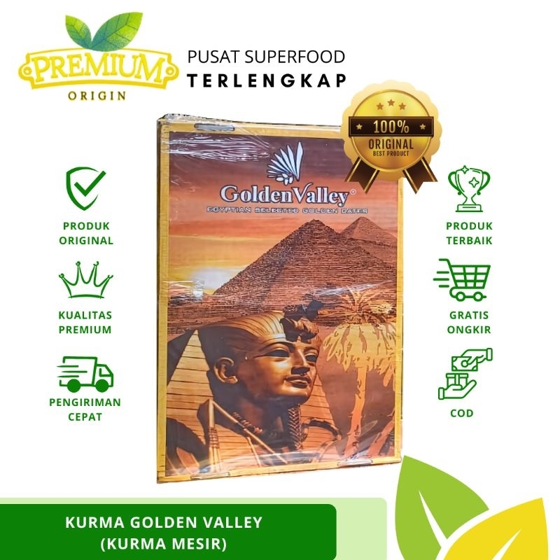 Kurma Golden Valley Repack 1Kg | Kurma Mesir | Kurma Golden | Kurma Ramadan