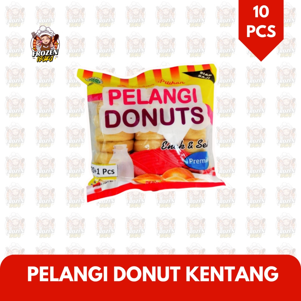 

PELANGI DONUT KENTANG 10PCS 500GR