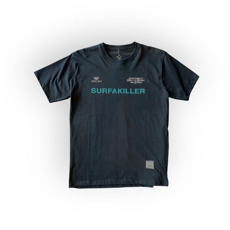 Surfakiller Kaos Tshirt Katun Combat Casual Hitam