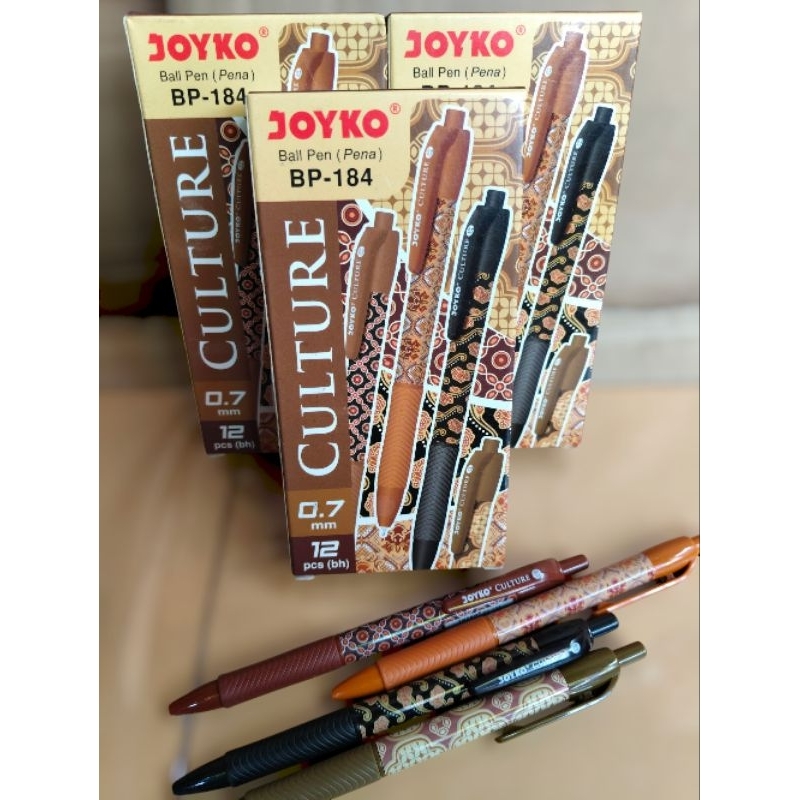 

PULPEN JOYKO BATIK CULTURE BP 184 0'7mm isi 12 pcs per pack