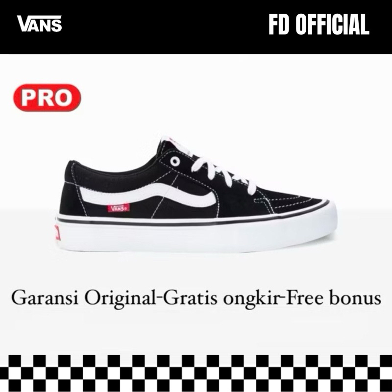 Sk8 Low Pro Black White