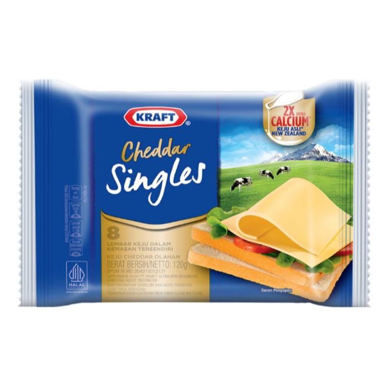 

KRAFT Keju High Calcium Singles 8 Slice