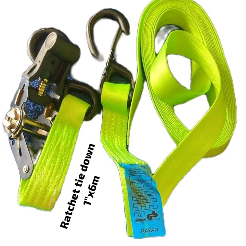 Ratchet tie down 1"x6m kapasitas 1 ton