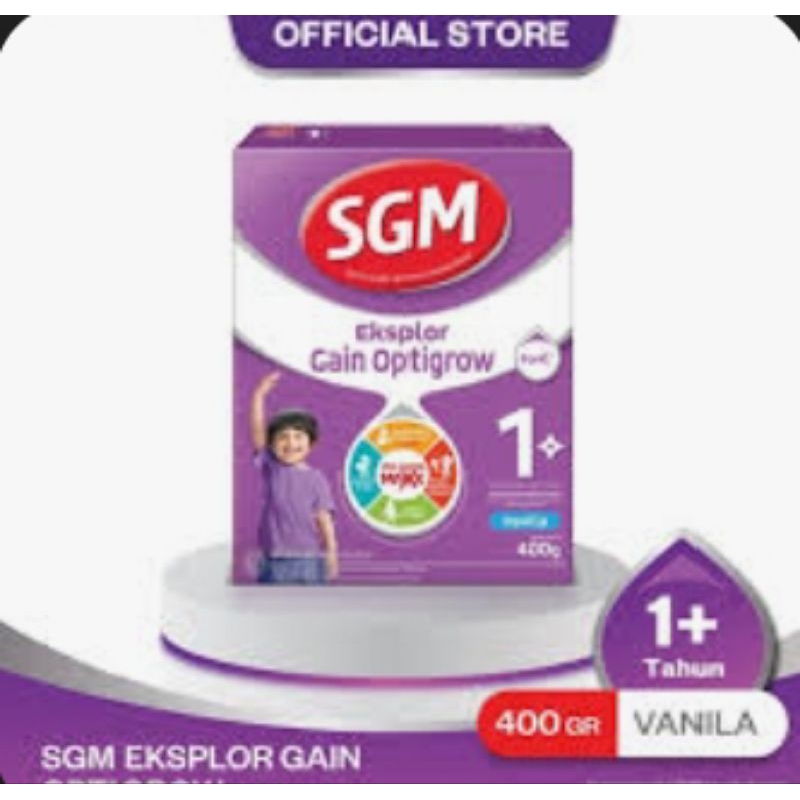 

SGM Eksplor Gain Optigrow 400 g Vanila - Susu Pertumbuhan