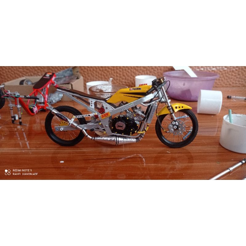 Miniatur Drag Ninja ss bisa di gas skala 1:12 dijamin realpic