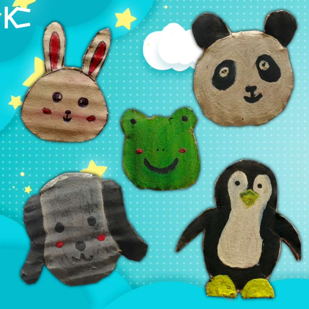 Set Tempelan Kulkas Magnet Seri Hewan Lucu 2