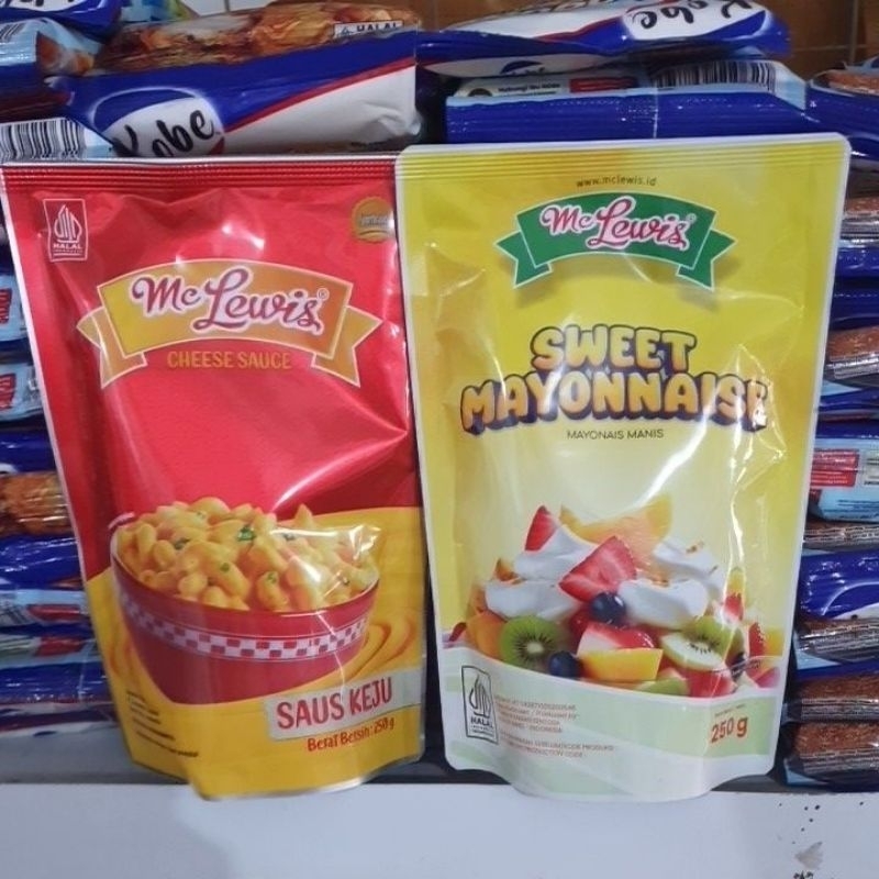

Mc Lewis cheese sauce 250gr/ sweet mayonaise 250gr