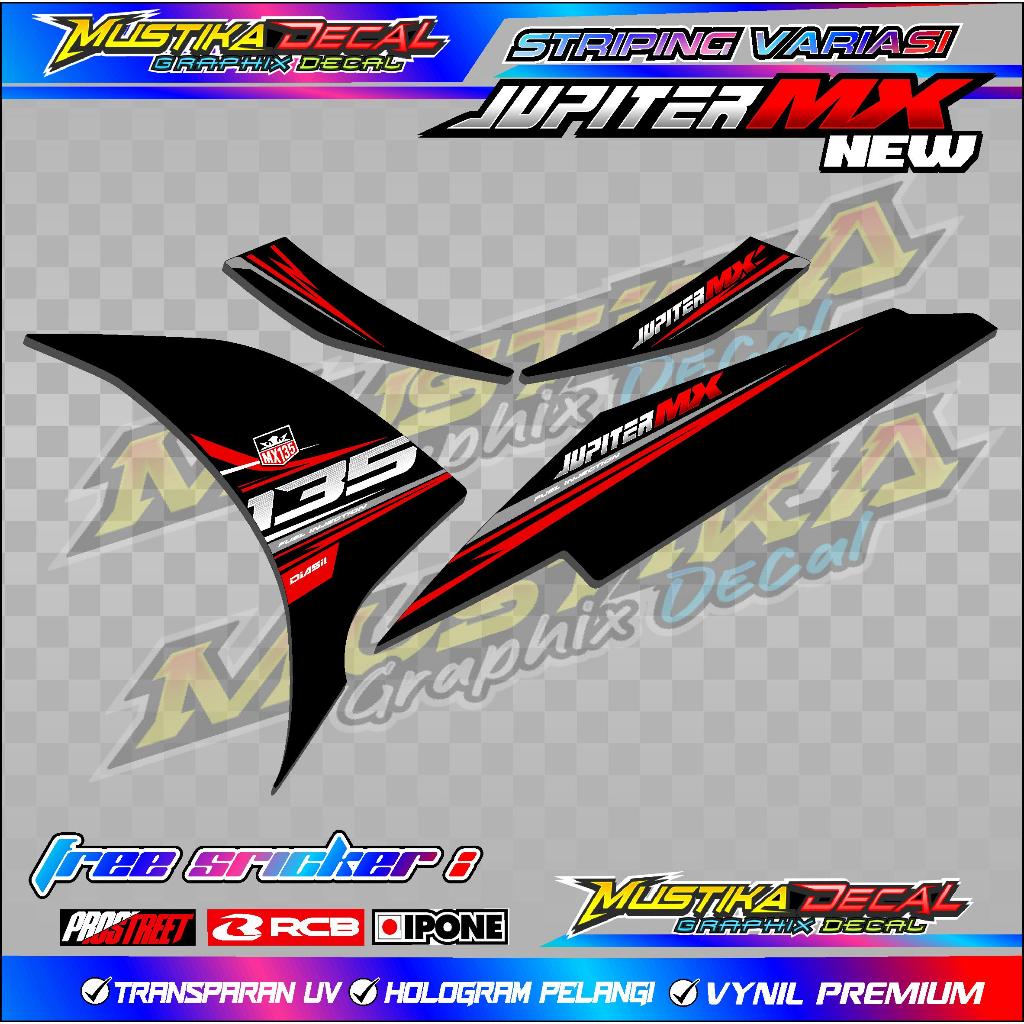 STRIPING VARIASI MOTOR YAMAHA JUPITER MX 135 NEW / STICKER LIST YAMAHA JUPITER MX 135 BARU