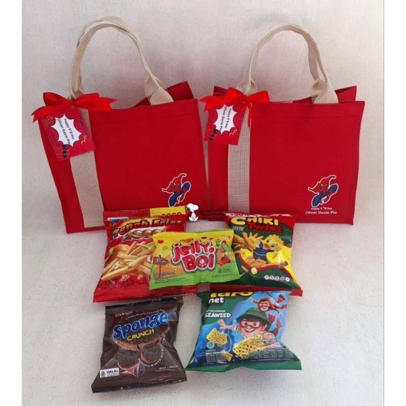 

Tas tenteng custom+snack