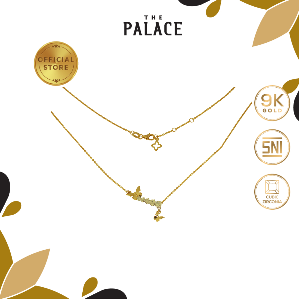 The Palace Butterfly Yellow Necklace / Kalung wanita 9k
