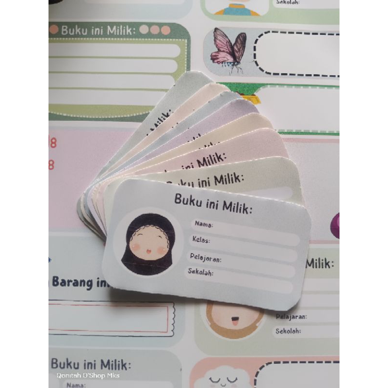 

CETAK STIKER LABEL NAMA BUKU