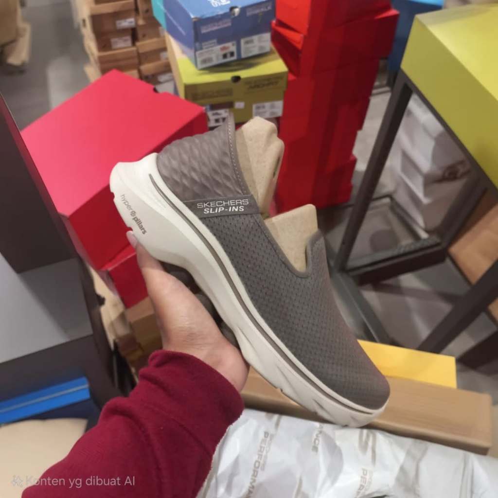 Sepatu Pria GO WALK 7-DALEY 2  taupe Original