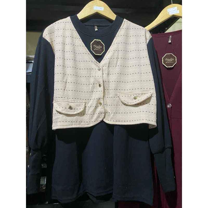 Atasan Knit Rajut Rompi by Aquila