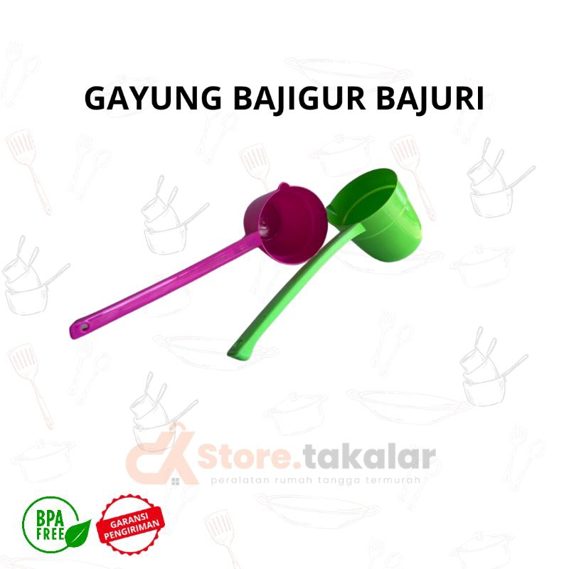 Gayung Bajigur Bajuri Gagang Panjang / Gayung air panas / Gayang kecil