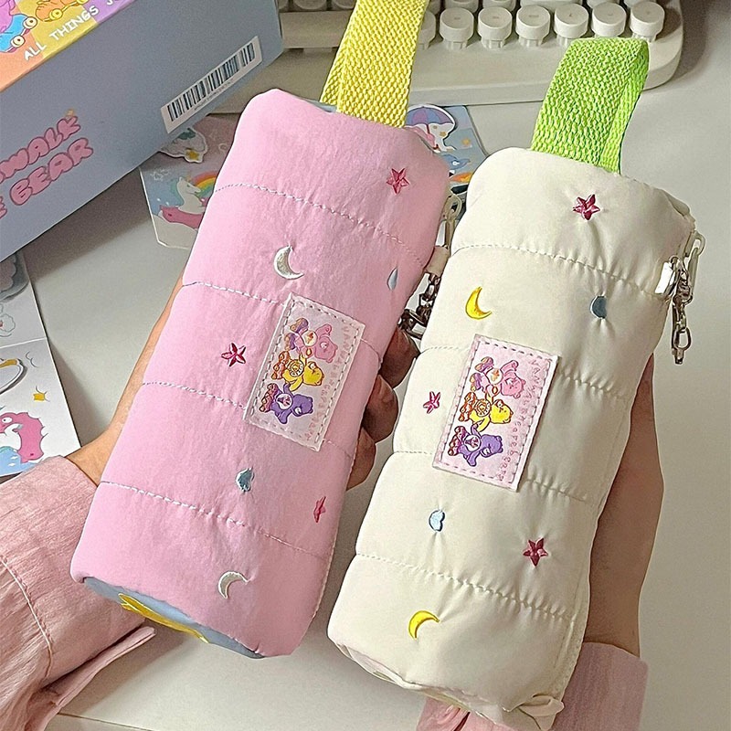 

Kotak pensil lucu, kotak pensil bintang, kotak pensil pelajar, pola beruang pelangi bintang, kotak