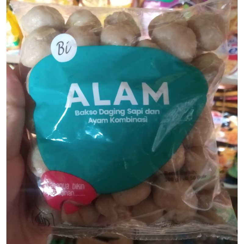 Bakso isi 50 ,bakso alam MINI bakso halal ,bakso alam Bi kombinasi daging sapi dan ayam pilihan, ena