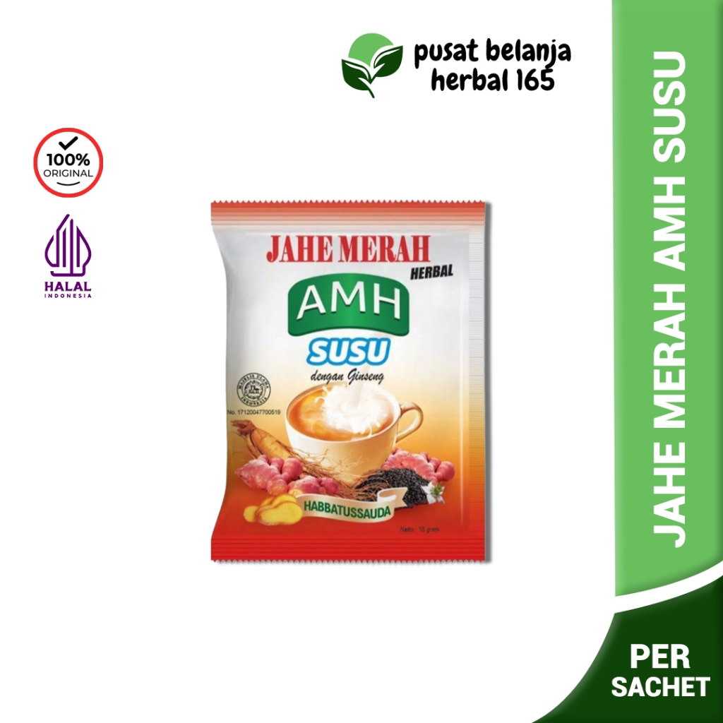 

AMH Jahe Merah SUSU Plus Ginseng per-SACHET [ORIGINAL 100% AMH]