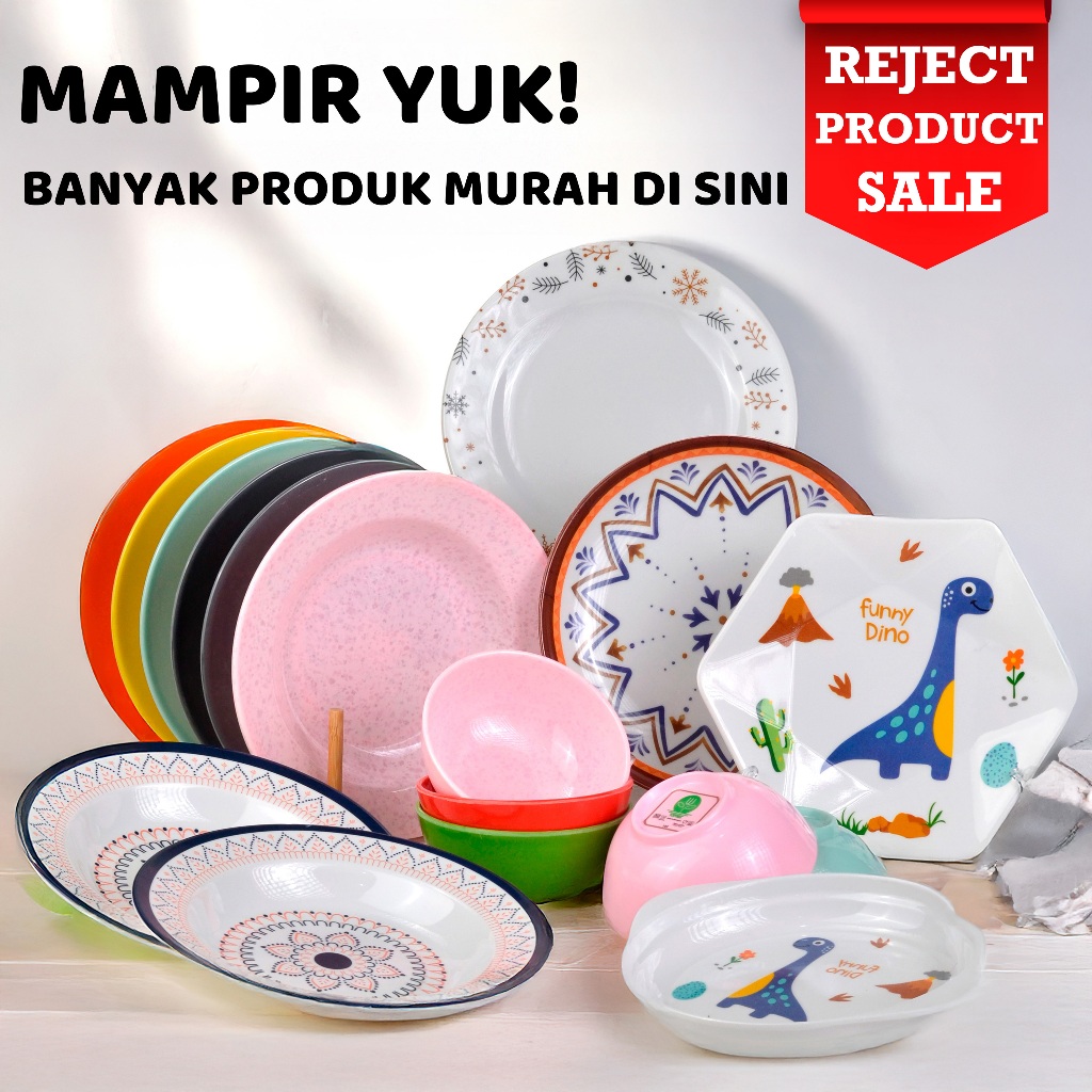 [REJECTED SALE] Piring & Mangkuk Melamin – Harga Miring (WAJIB BACA DESKRIPSI)