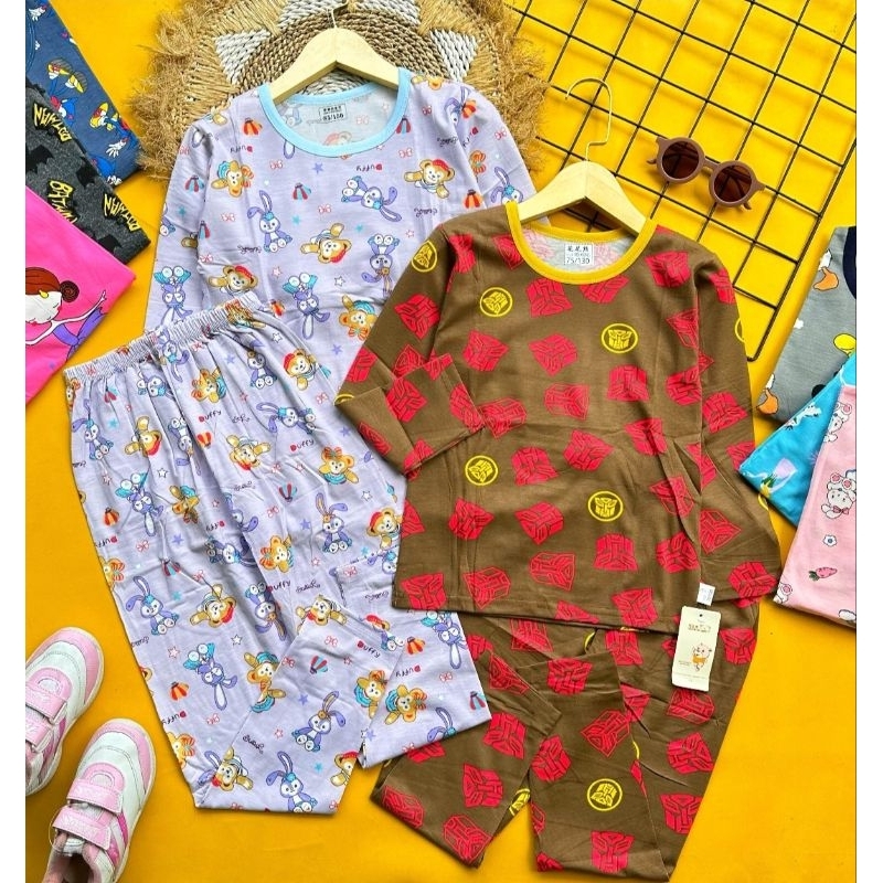 ONE SET SETELAN PP ORGANIK ANAK 1-7 TAHUN CEWEK COWOK