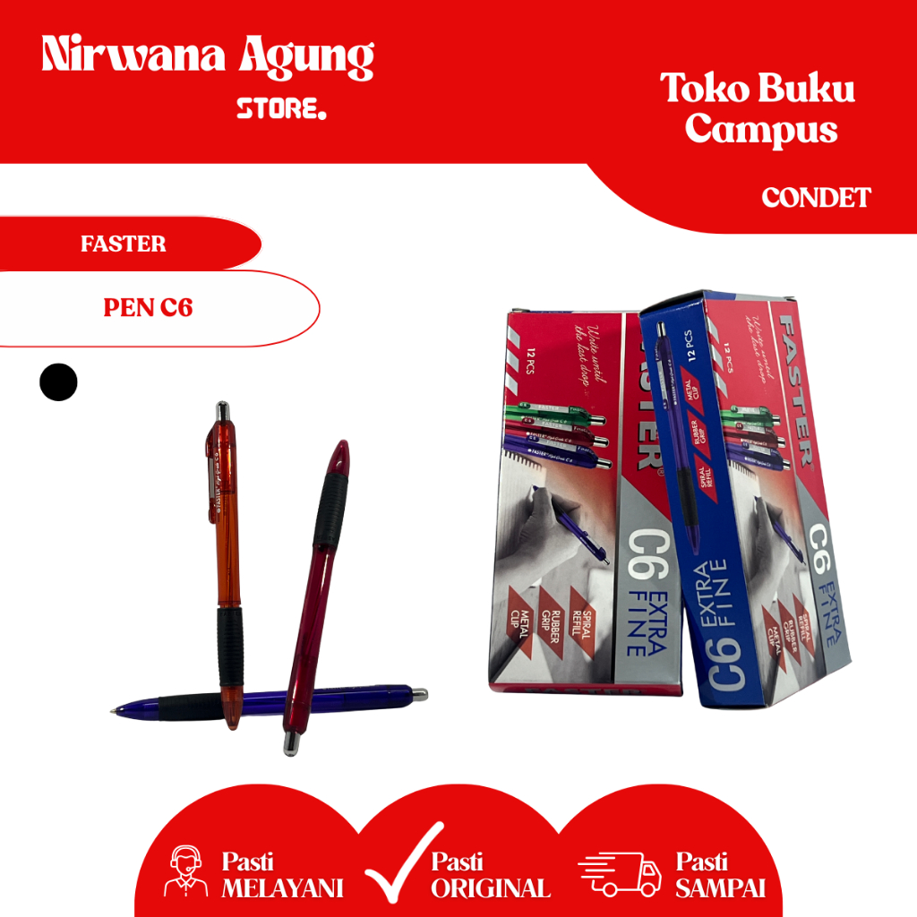 

[BOX]FASTER - Pen / pulpen / pena / bolpoin FASTER C6