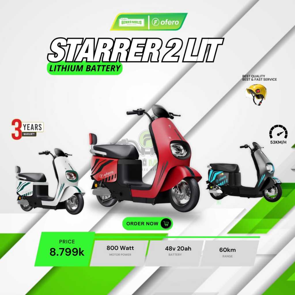 SEPEDA LISTRIK OFERO STAREER 2 LITHIUM