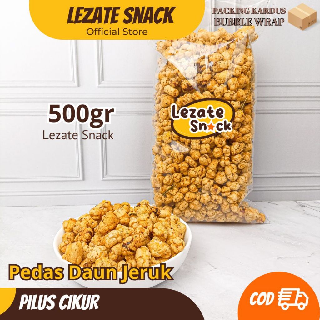 Pilus Cikur Pedas Daun Jeruk 1kg Murah Enak Topping Seblak / Pilus Kencur Cianjur Bakso Aci Renceng 