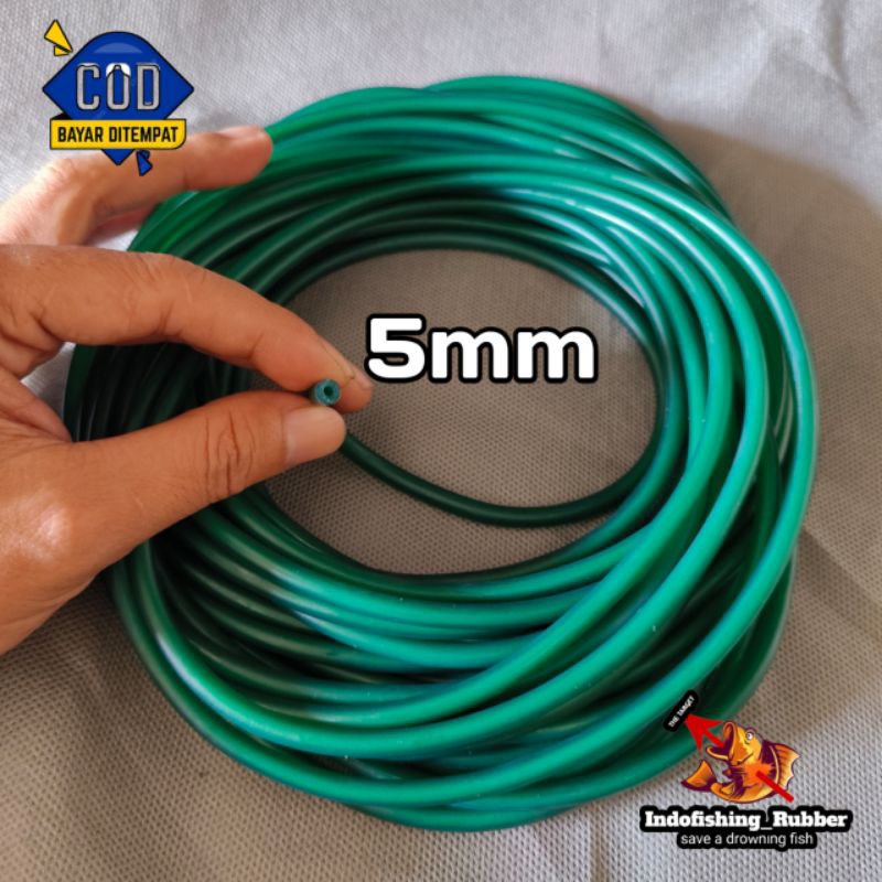Karet Ketapel Ikan 2050 ukuran 5mm Lentur Melar Cocok untuk ketapel