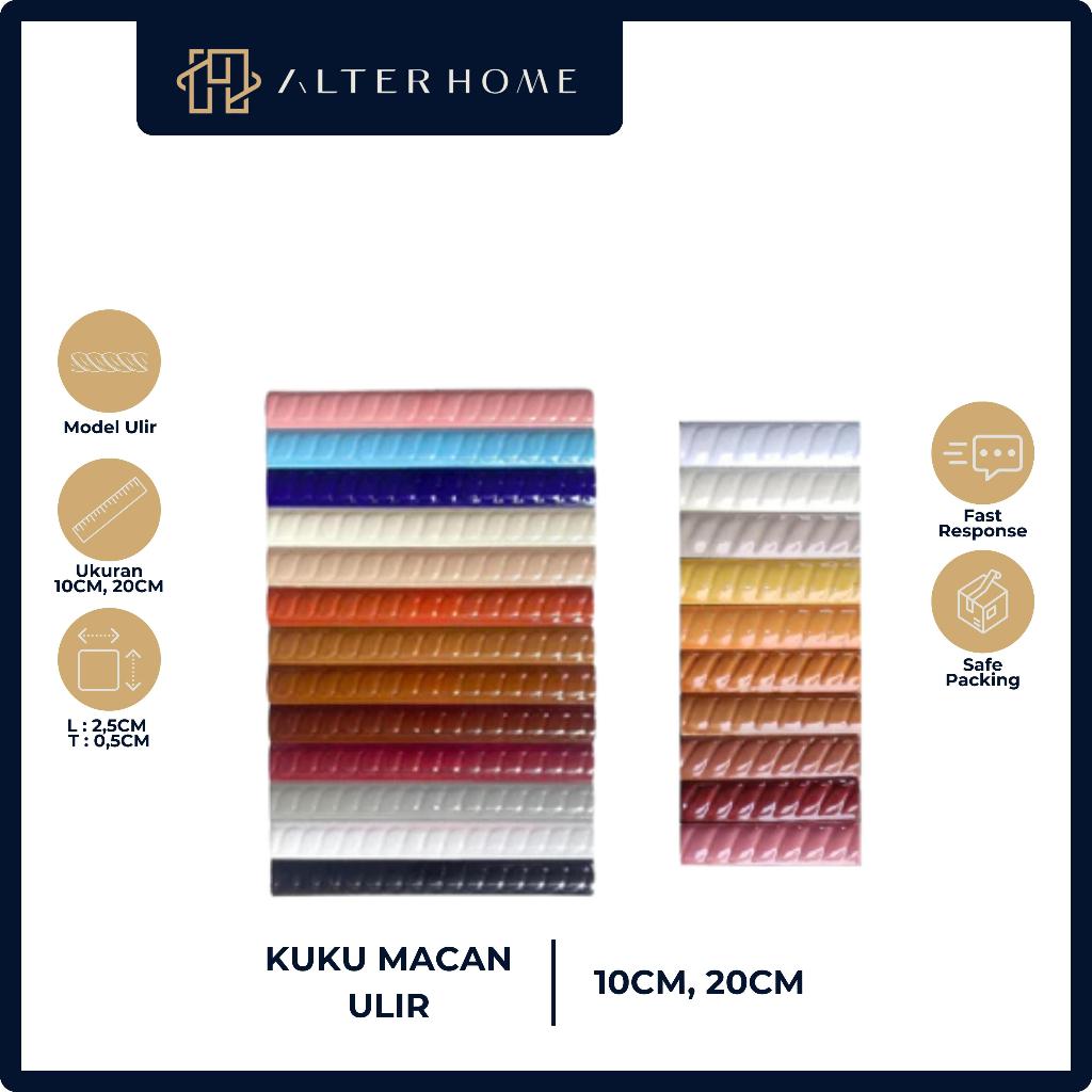 KUKU MACAN UKURAN 10CM DAN 20CM ANEKA WARNA / KUKU MACAN ULIR / LIST KERAMIK DAN GRANIT / BON-BON / 