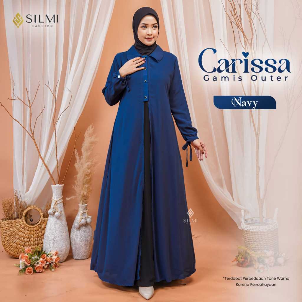 Griya Naura - Gamis Outer Premium - Carissa Outer - Outer Wanita Kekinian - Outer Terbaru 2025 - Out