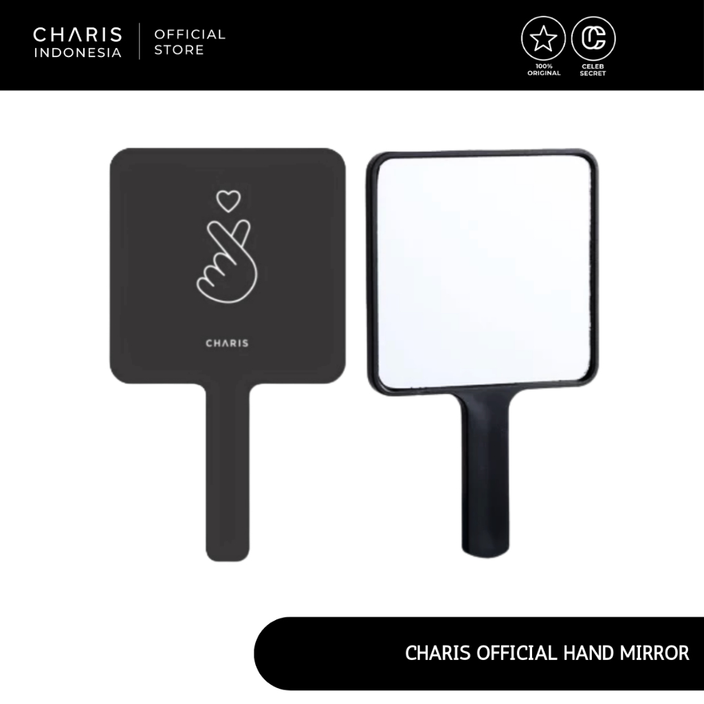Charis Mirror - Cermin K-Heart - Kaca Makeup - Kaca Bentuk Hati Korea