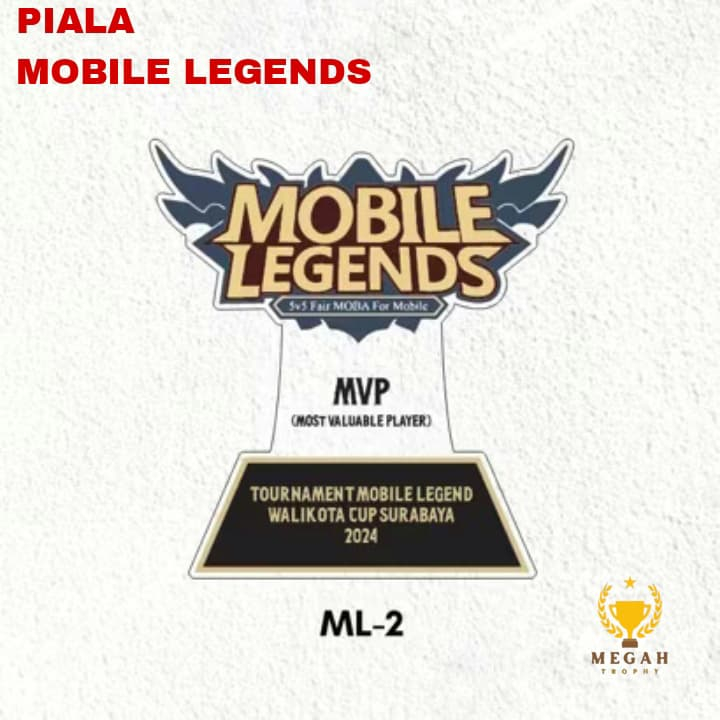 Piala Mobile Legend Plakat Mobile Legend Akrilik Custom Plakat E sport