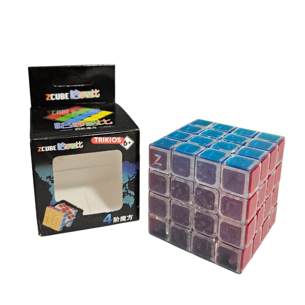Mainan Kubus Puzzle Kubus Teka Teki Z 4X4 Clear Base