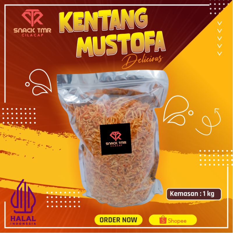 

HARGA TERMURAH KENTANG GORENG MUSTOFA 1 Kg PEDAS MANIS PALING MURAH GARING KRIUK RENYAH TANPA BAHAN PENGAWET