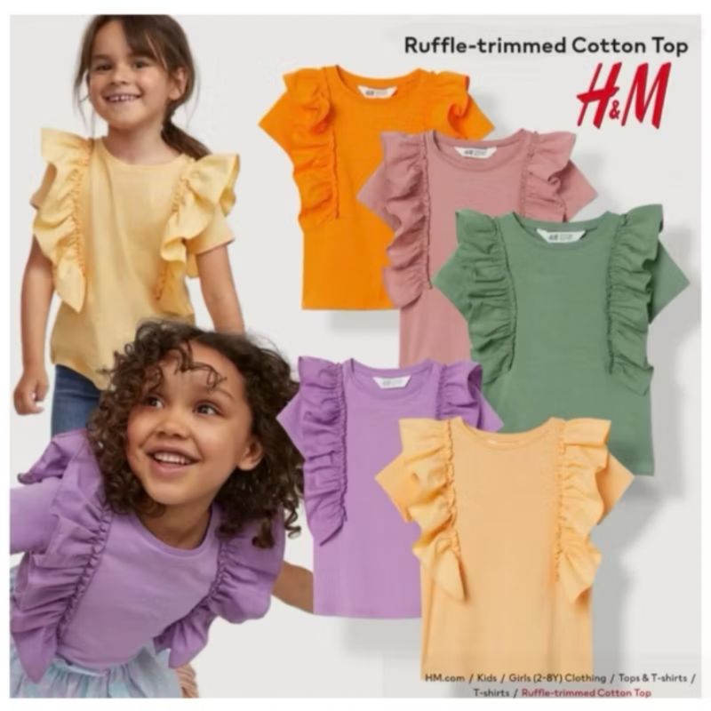 H&M kaos anak perempuan
