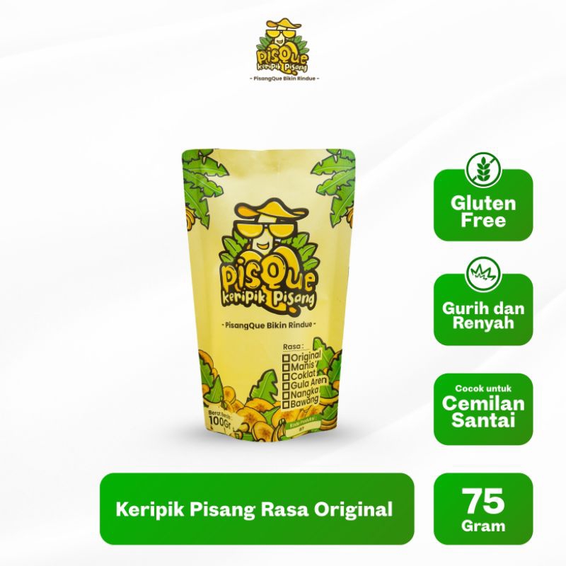 

PisqueChips 75gr - Keripik Pisang Rasa Original Renyah & Gurih