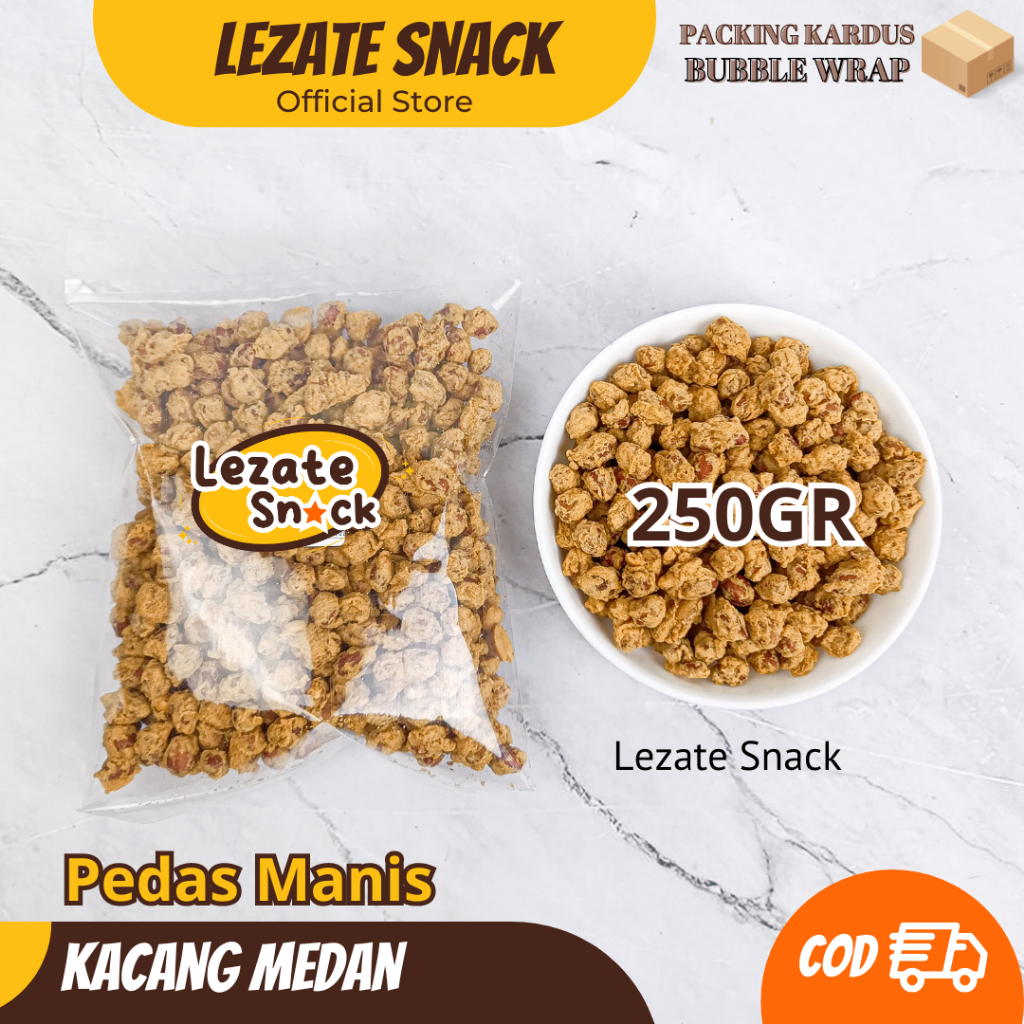 

Kacang Telur Medan Kiloan 250gr Pedas Manis Super Murah / Kacang Telor Medan Satelit Palapa / Kacang Telor Bali Lezate Cemilan WAP SNACK
