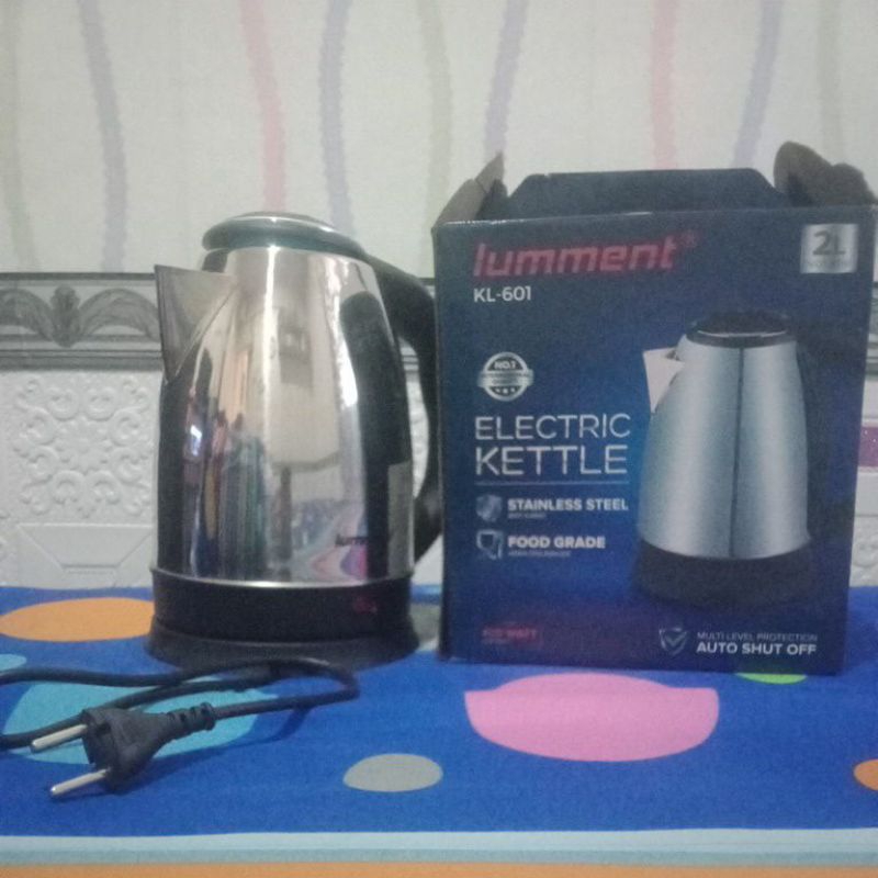 Electric Ketel Lumment KL-601 2 Liter Ketel Listrik Air Stainless Steel