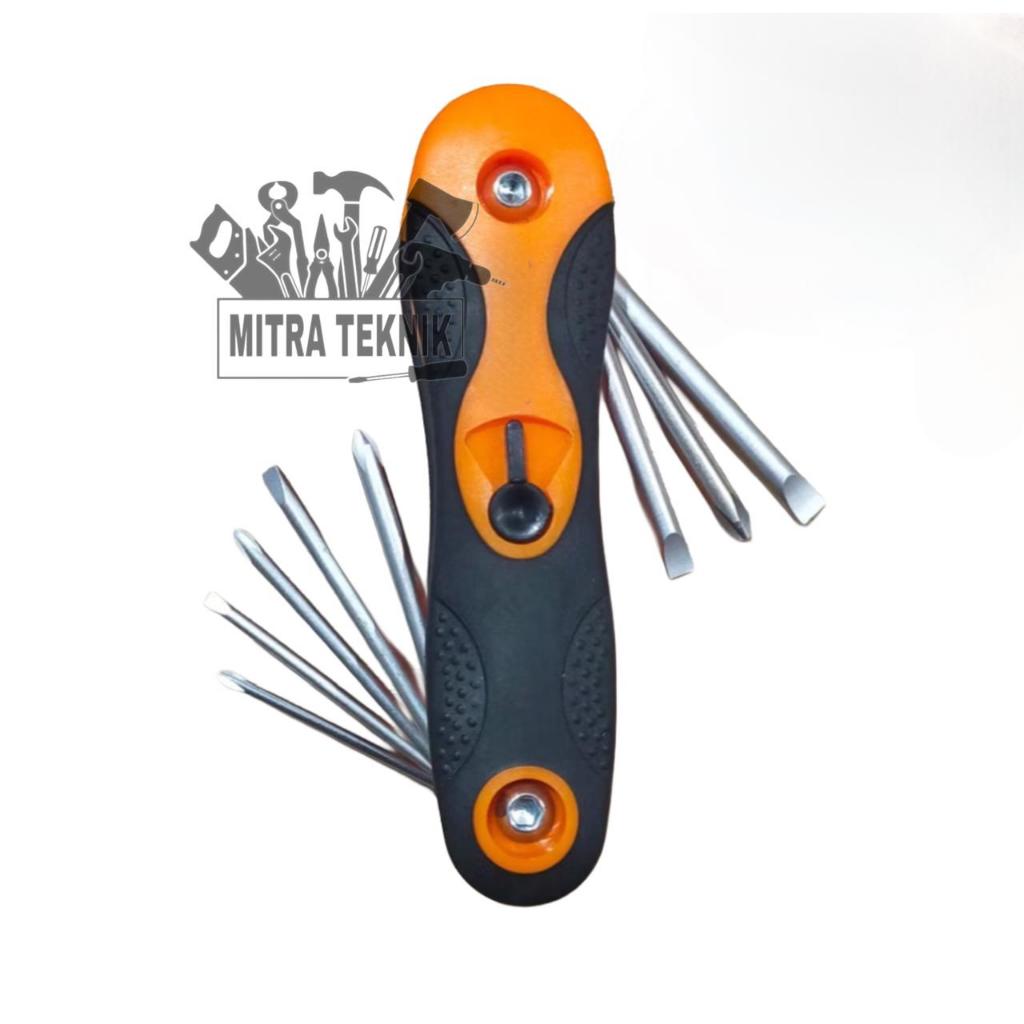 Kapusi Obeng Lipat Multifungsi Serbaguna Obeng Lipat