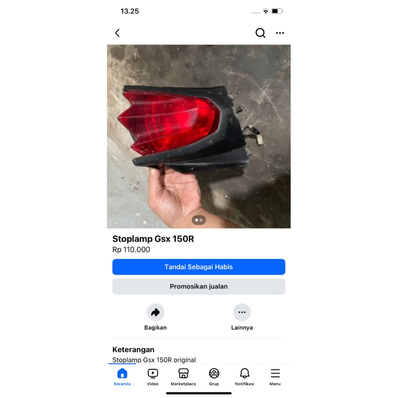Stoplamp gsx 150R