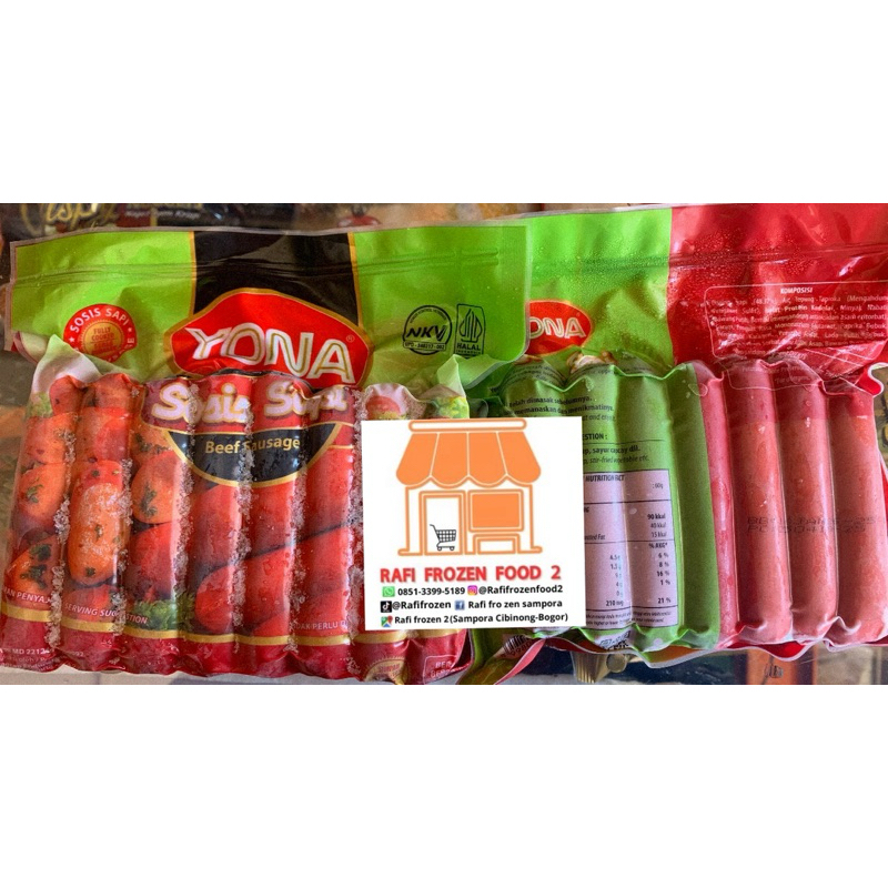

yona sosis sapi 15pcs