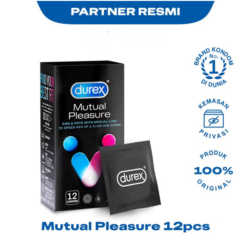 DUREX kondom MUTUAL PLEASURE ISI 12 pcs Durex isi 12pcs