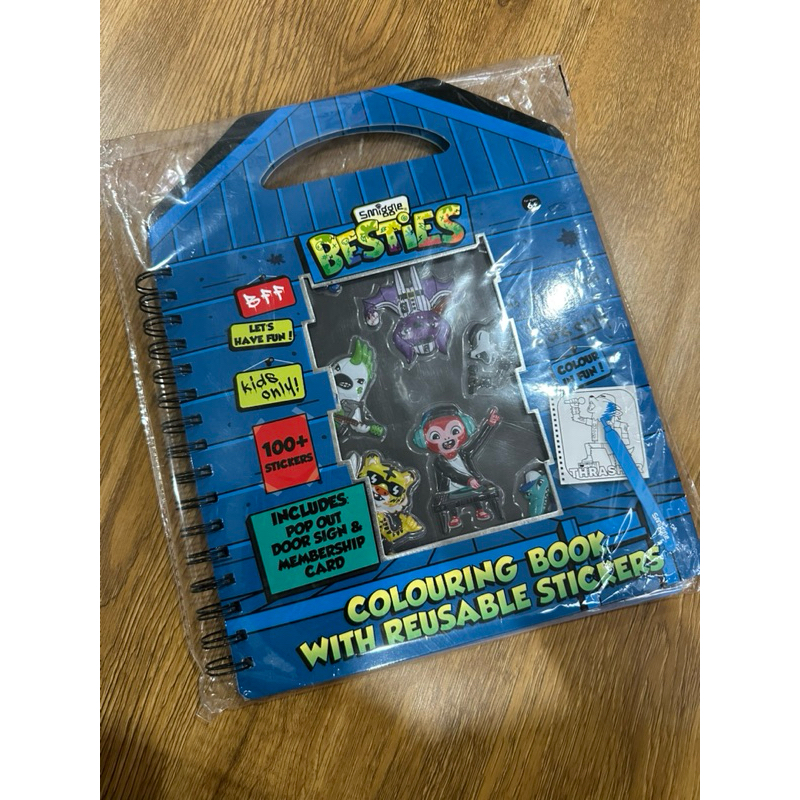 Smiggle coloring book with reusable stickers smiggle colouring book smiggle buku mewarnai dengan sti