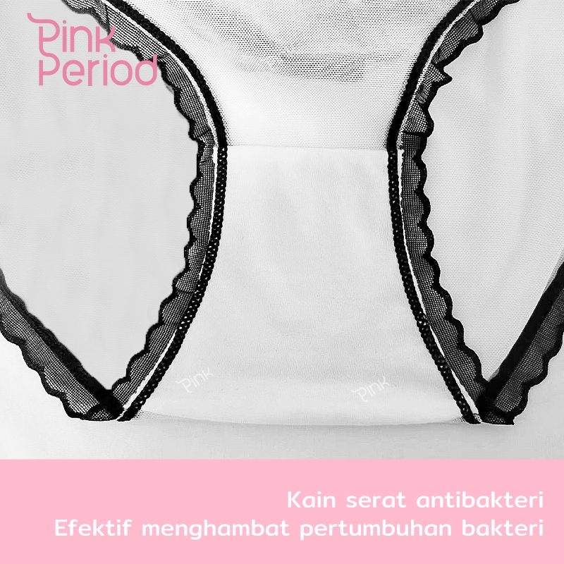 Pink Period Celana Dalam Renda Seksi Wanita Celana Dalam Elegan Celana Dalam Brief Sexy Lolita