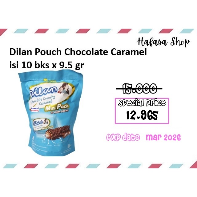 

Dilan Pouch Chocolate Caramel isi 10 bks x 9.5 gr