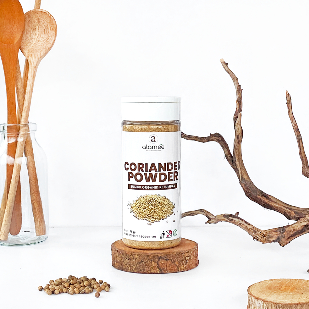

ALAMEE Ketumbar Bubuk Organik Bumbu Dapur Instan Coriander Powder Murni Asli Tanpa Campuran 75gr