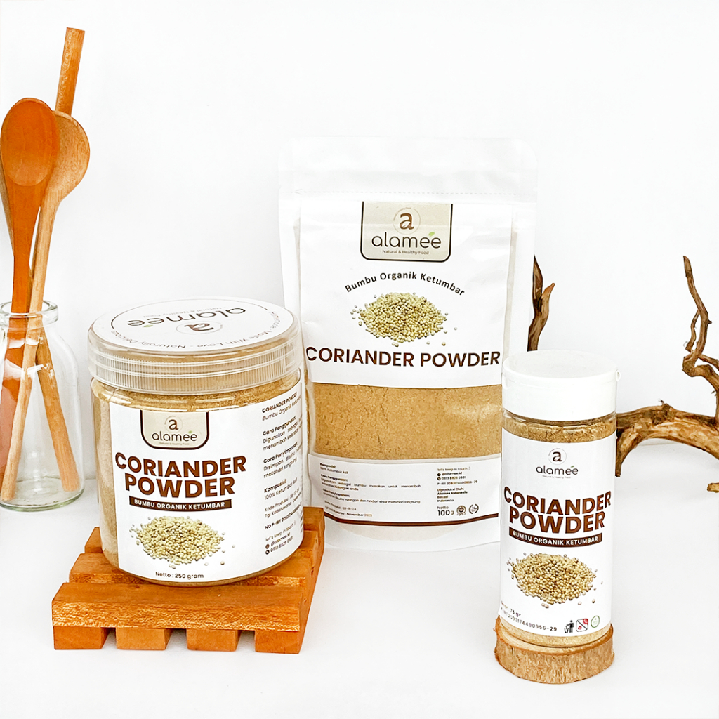 

ALAMEE Ketumbar Bubuk Organik Bumbu Dapur Instan Coriander Powder Murni Asli Tanpa Campuran