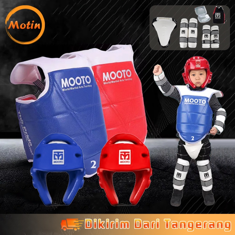 5Pcs Perlengkapan Taekwondo Anak Set Perlengkapan Taekwondo Body Protector Taekwondo