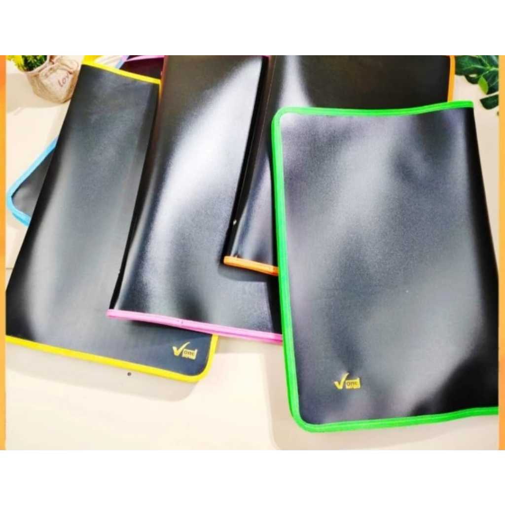 

Zipper Bag Black Edition / Tas Dokumen / Map Full Resleting Hitam Dan Transparan - Random